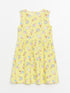 LC Waikiki Crew Neck Patterned Girl Dress